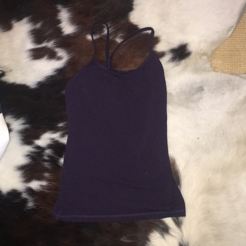 Dark purple lulu lemon tank top